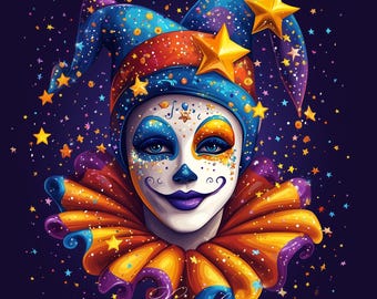 PCP0207 jester full coverage cross stitch pattern PDF Cross Stitch chart Cross Stitch pattern Instant PDF Download