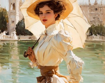 PCP0540 beautiful woman PDF full coverage cross stitch pattern Instant Download