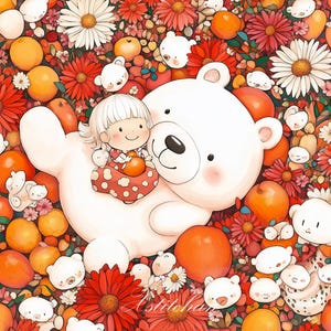 PCP0365 cute bear full coverage cross stitch pattern PDF Cross Stitch chart Cross Stitch pattern Instant PDF Download