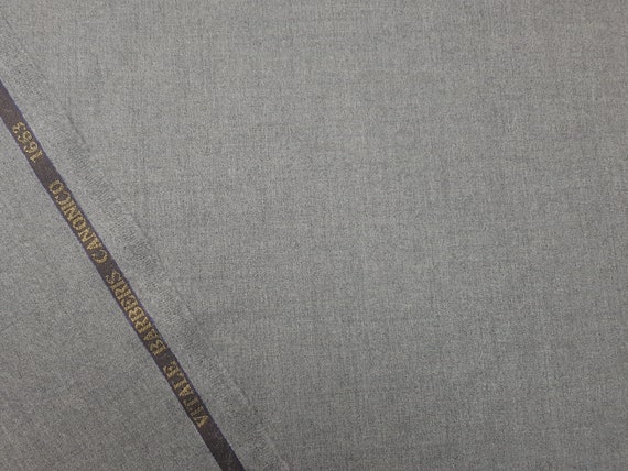 Vitale Barberis Canonico light weight super 120'S wool light smoke gray flannel.