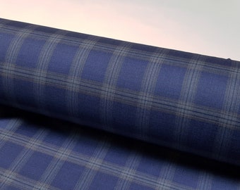 Vitale Barberis Canonico Jacketing Checked Fabric 100% Wool 