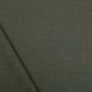 Merino wool fabric for suits and pants. Deep lichen green color. Pure merino wool super 120&#39;S, high performance fabric,made by Reda(Italy)