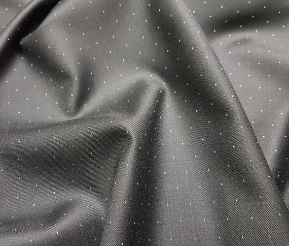 Vitale Barberis Canonico Suiting Black Fabric 100% Wool Super -  Israel