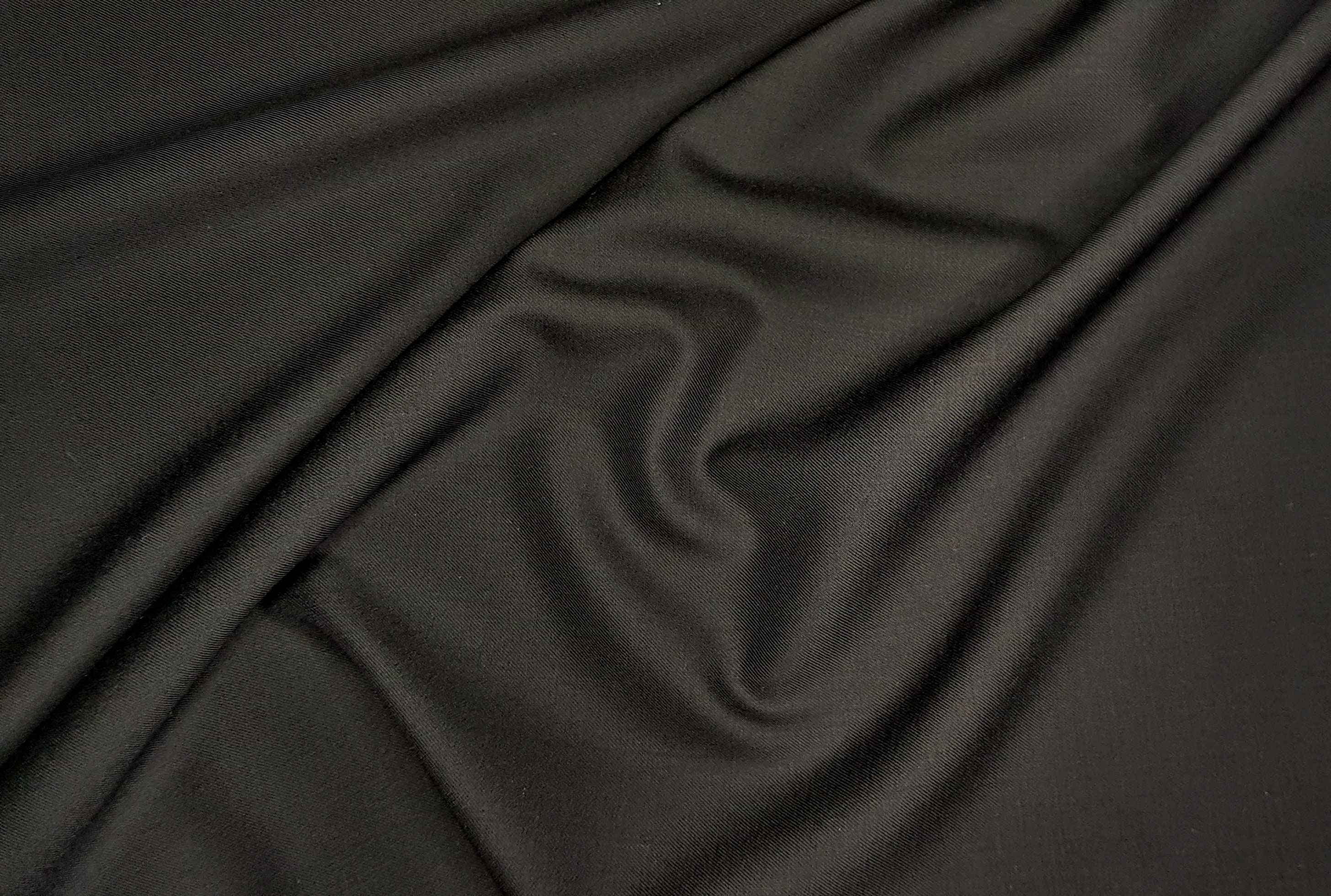 Vitale Barberis Canonico Suiting Black Fabric 100% Wool Super -  Israel