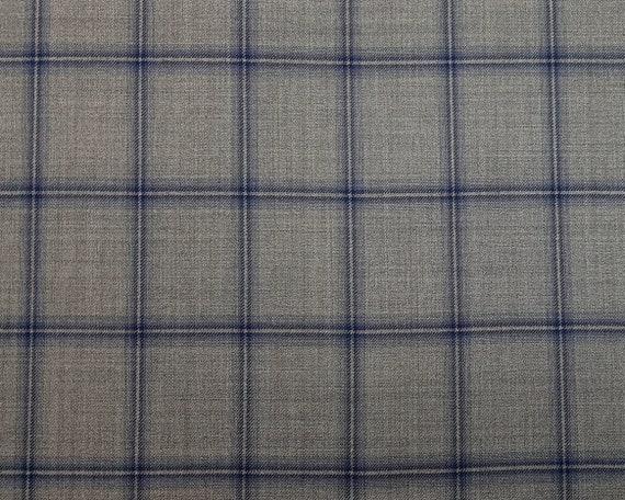 Vitale Barberis Canonico Jacketing Checked Fabric 100% Wool