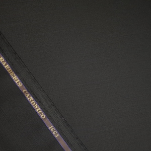 Vitale Barberis Canonico suiting black fabric  100% wool super 150&#39;S