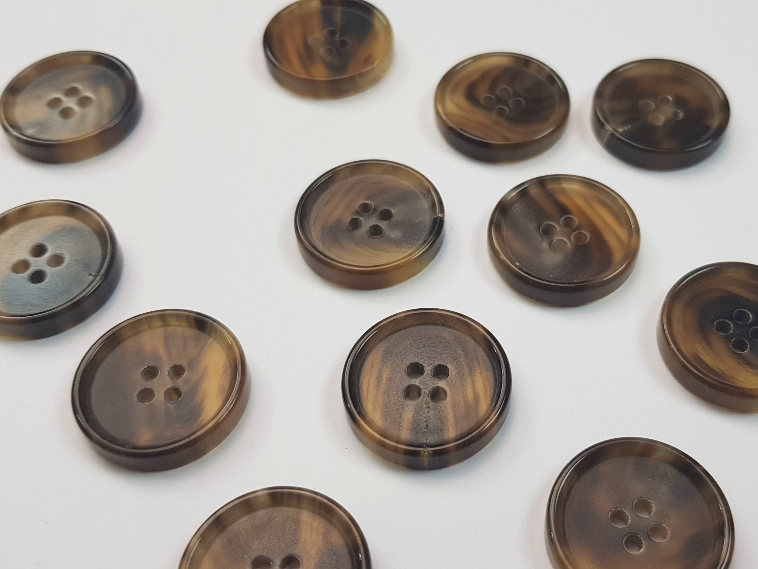 Genuine Horn Buttons Set for Suit Jacket, Blazer, Sport Coat, Suit