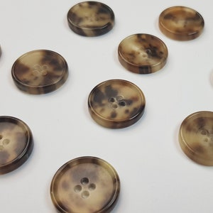 Genuine horn buttons set for suit jacket, blazer,  sport coat,  suit . High quality, made in Italy.