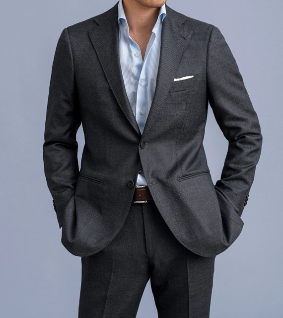 ヴィターレ・バルベリス・カノニコのバーズアイグレーのピュアウール