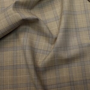 Pure wool super 150'S checked suiting /jacketing fabric of Vitale Barberis Canonico