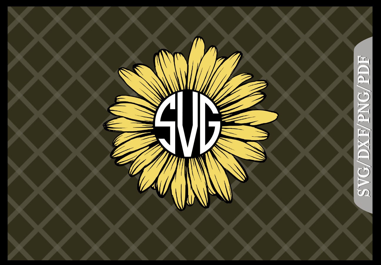Free Free 127 Sunflower Initial Svg SVG PNG EPS DXF File
