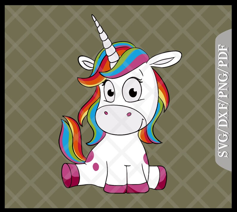 Rainbow Unicorn Svg Rainbow Unicorn SVG Cutting File | Etsy