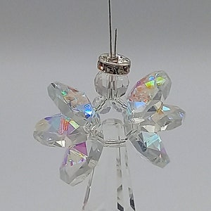 Angel Sun Catcher Clear Crystal AB Rainbow Maker Made in the UK Small or Large image 1