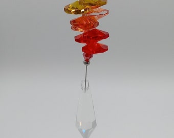 Large Rainbow Sun Catcher With Icicle Made in the UK