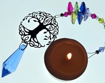 Final Clearance - Rainbow Maker – Tree of Life One-Off Crystal Sun Catcher