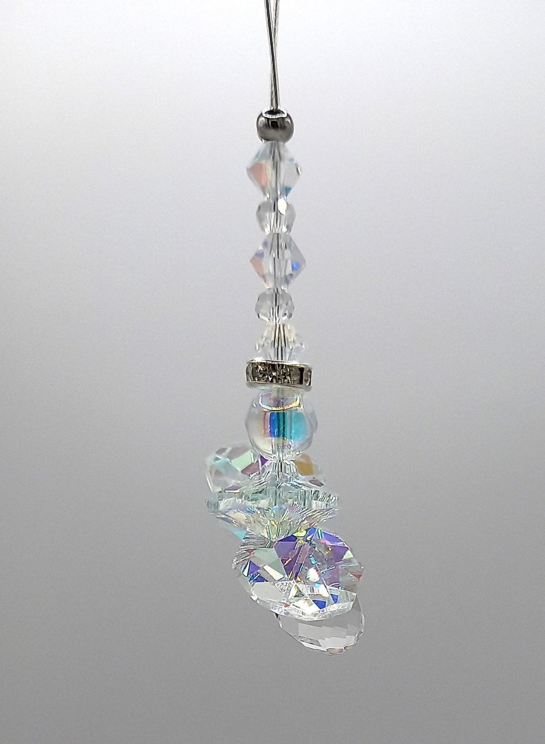 Angel Sun Catcher Clear Crystal AB Rainbow Maker Made in the UK Small or Large image 3