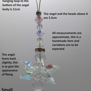 Angel Sun Catcher Clear Crystal AB Rainbow Maker Made in the UK Small or Large image 9