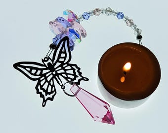 Final Clearance - Rainbow Maker – Butterfly One-Off Crystal Sun Catcher