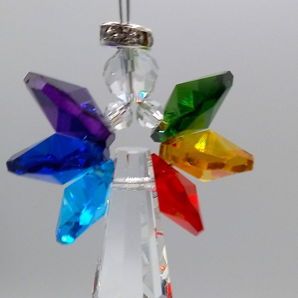 Angel Sun Catcher Rainbow Colours Rainbow Maker- Made in the UK - Small or Large