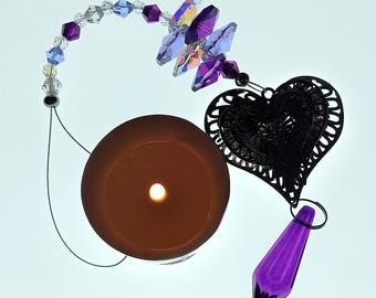 Final Clearance - Rainbow Maker– Heart One-Off Crystal Sun Catcher