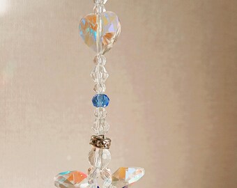 Small November Birthstone Angel Sun Catcher – Handmade Glass Angel Gift