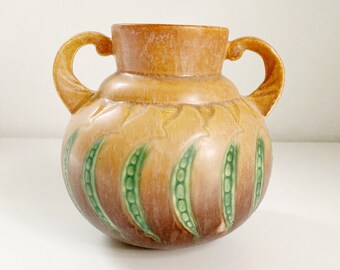 Rare Vintage Roseville Pottery Falline Trophy Vase, #644, 1933