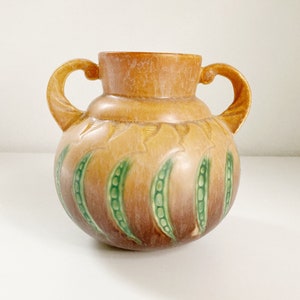 RARE! Roseville Pottery Falline Trophy Vase, #644&quot;, 1933 Peapod Designed Roseville Pottery, Vintage American Pottery