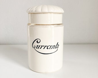RARE ! Pot à groseilles ancien en céramique Waechtersbach avec couvercle, pot Waechtersbach signé et numéroté, pot en poterie d'apothicaire allemand du début des années 1900