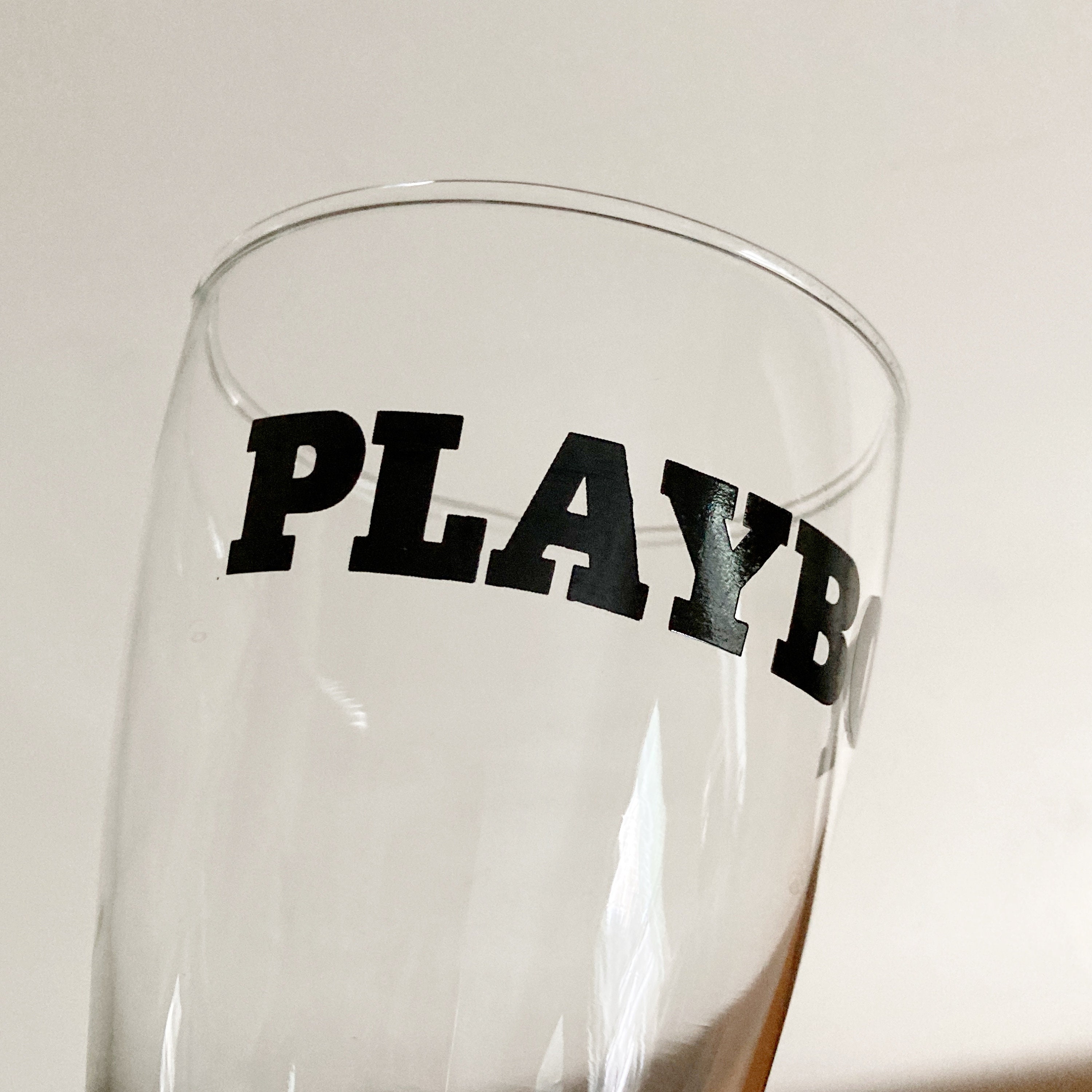 Vintage Playboy Glassware Pair of Playboy Logo Glassware Playboy Beer