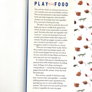 Play with Your Food by Joost Elffers, 1997 Photography Book, Vintage Art Book, Vintage Food Photography Book image 2