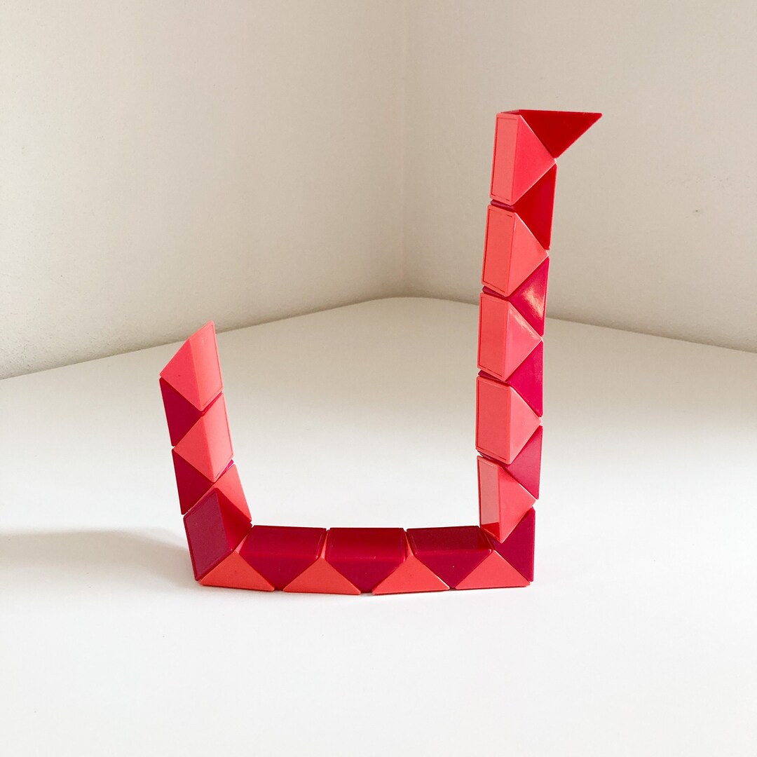 Rubik's Snake Cube, Vintage Rubik's Cube Snake, Vintage Articulated