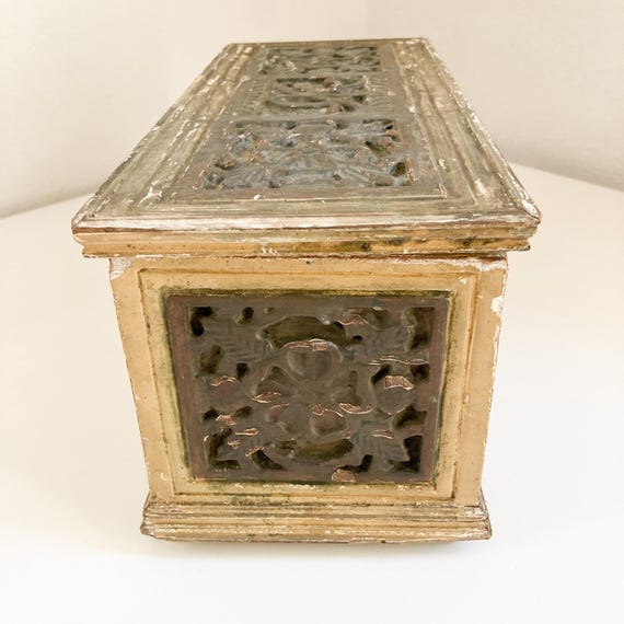 アンティーク 1912年製 木彫り 3段 ジュエリーボックス - Etsy 日本