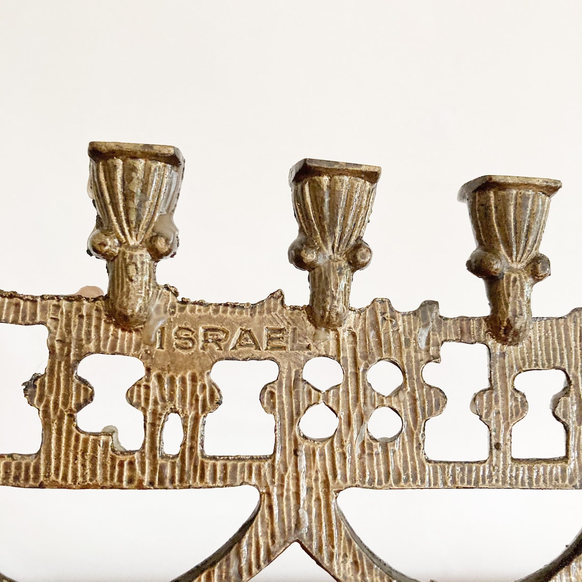 Oppenheim Brass Menorah 1980's Made in Israel Etsy