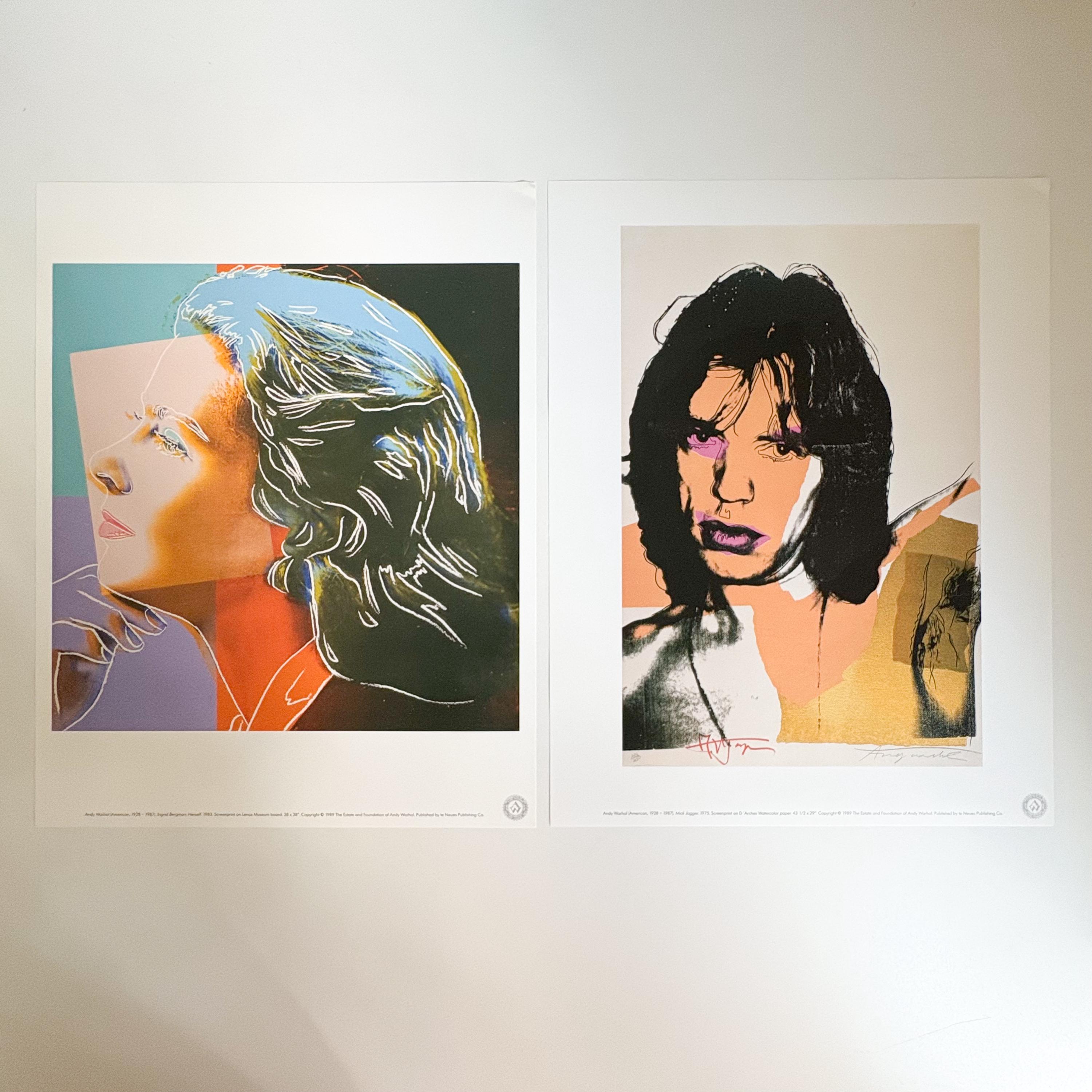 RARE! COMPLETE! Andy Warhol: Familiar Faces A Portfolio of Six
