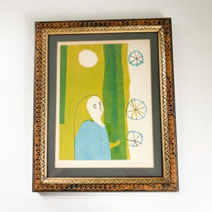 Diran Dohanian Serigraph: Mid-Century Modern Framed Artwork, 1950s