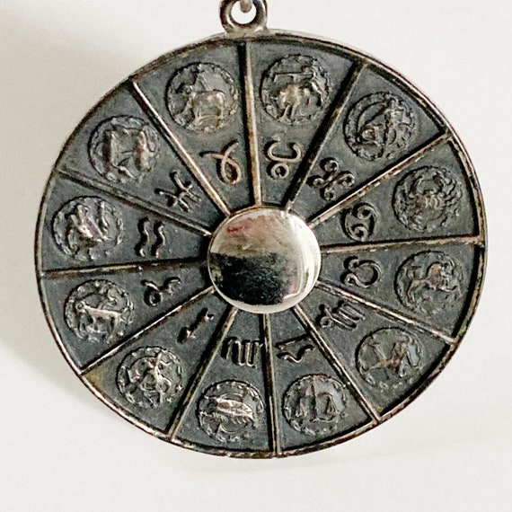 Zodiac Astrology Pendant Necklace by Napier, 1960… - image 5