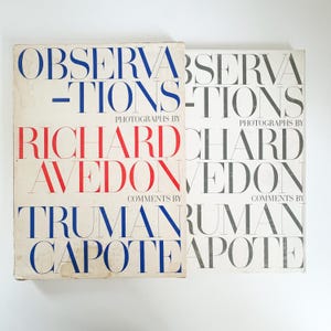 Rare 1st Edition Observations by Richard Avedon: 1959 Photography Book