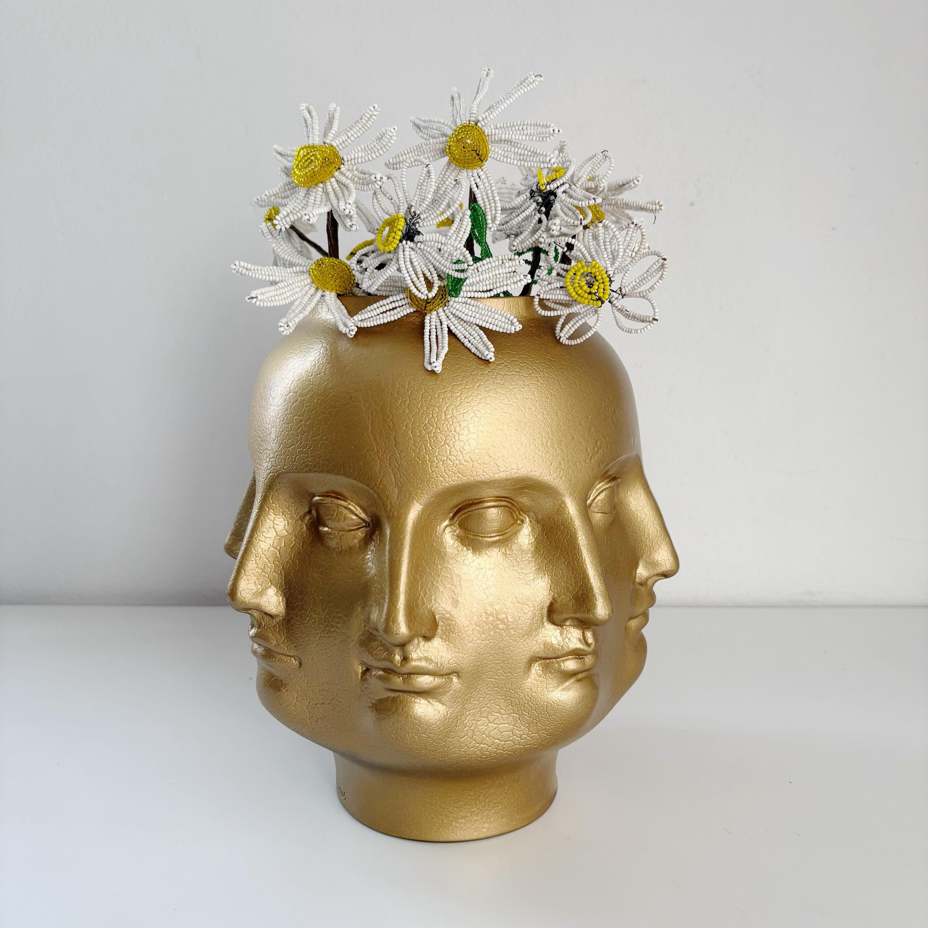 【激レア!】Gilt Buddha Perpetual Faces Vase 壺 激レア!】Gilt Buddha Perpetual Faces Vase 壺