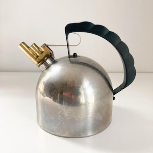 Vintage Alessi 9091 Kettle: Richard Sapper Postmodern Teapot, 1982