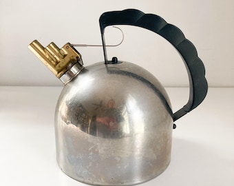 Vintage Alessi 9091 Kettle: Richard Sapper Postmodern Teapot, 1982