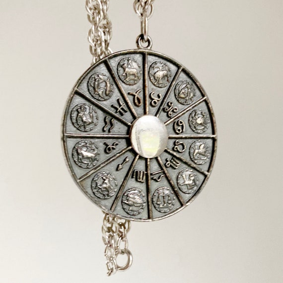 Zodiac Astrology Pendant Necklace by Napier, 1960… - image 6