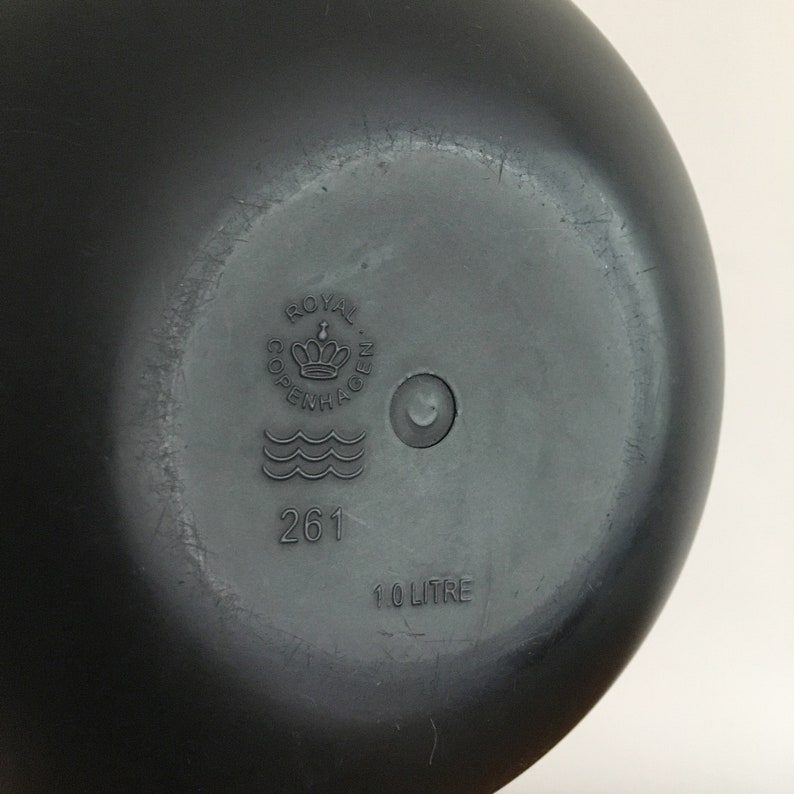 Ole Jensen for Royal Copenhagen Black Thermos Jug Danish Etsy
