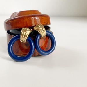 Vintage Givenchy Earrings: Cabochon Knocker Style, 1980s Designer Jewelry