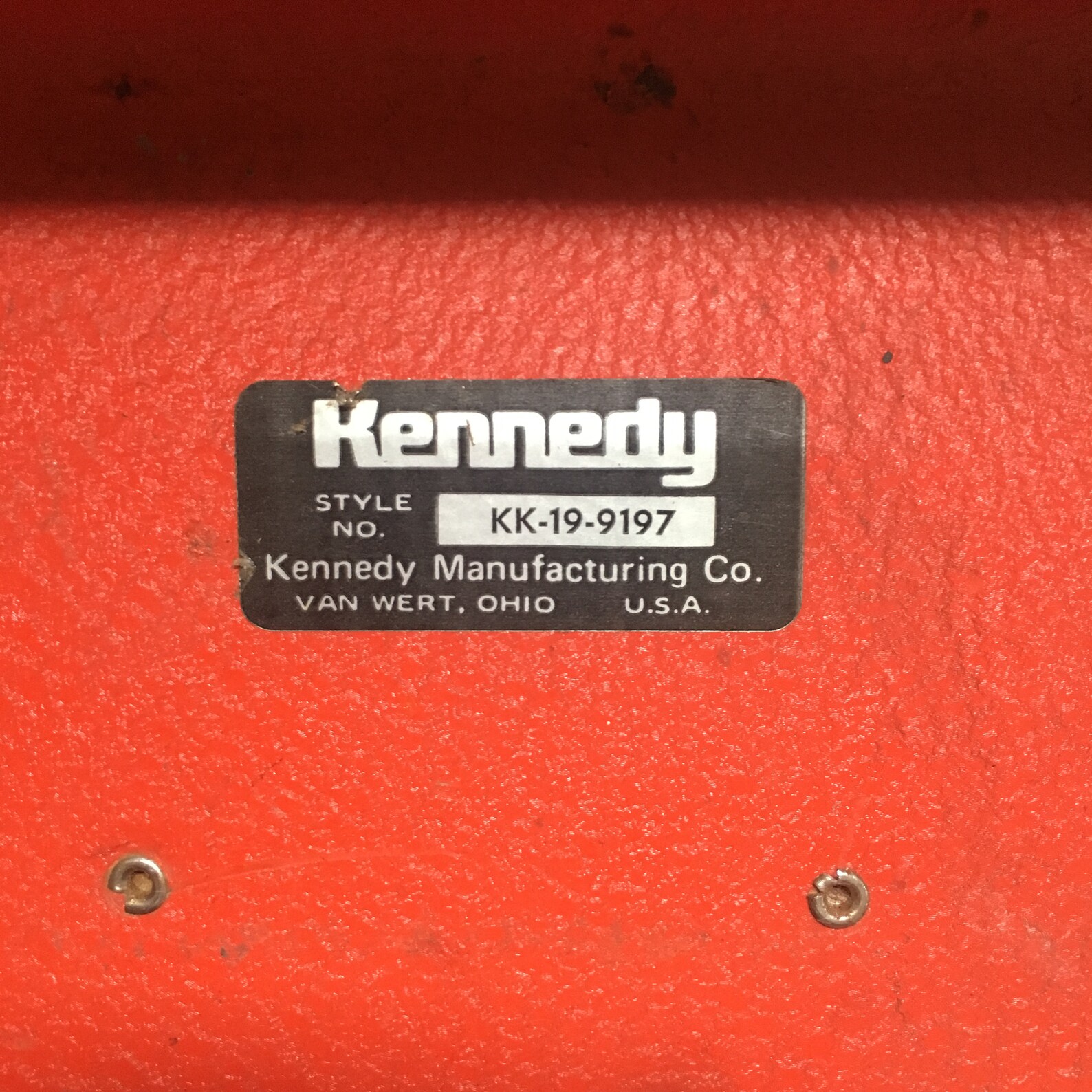 Vintage Kennedy Tool Chest Etsy