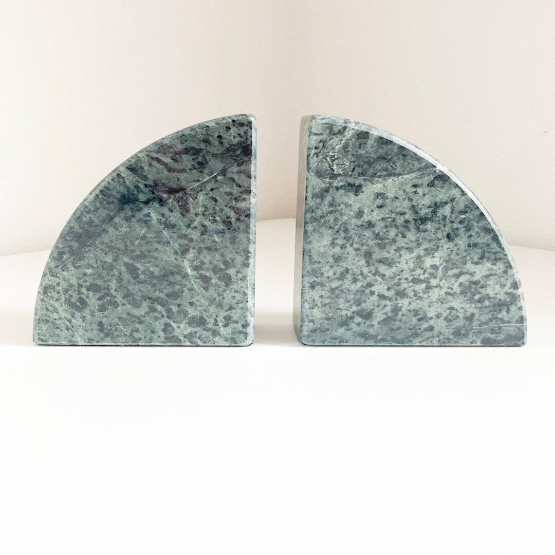 thumbnail image 2 of Bey Berk Black Zebra Marble Bookends With Antique Gold Plated Legal Emblem, Avai 2 of 10