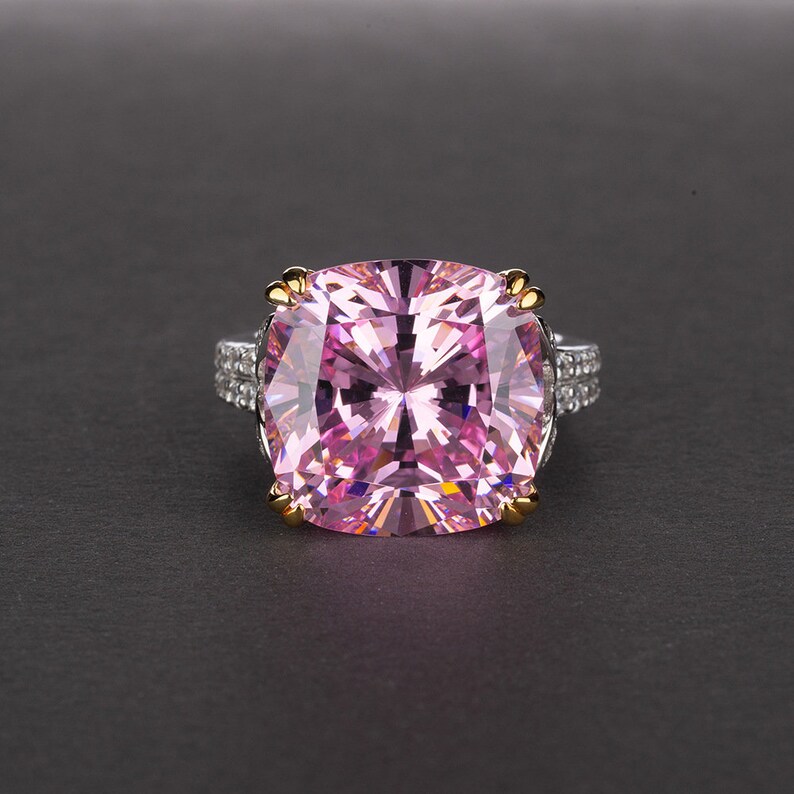 Cushion cut Amethyst Ring,Handmade Ring,Unique Ring,Boho Ring,Anniversary Ring,Wedding Ring,Vintage Ring,Gift Ring,Gift For Her