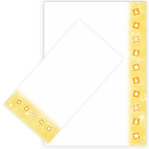 Briefpapier-Set"Weihnachtsmotive", Weihnachten, DIN A4, 25 Blatt, 90 g/qm, inkl. 25 Umschläge DIN lang ohne Fenster