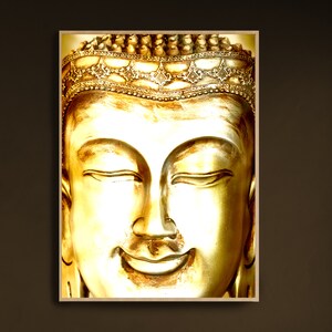 Buddha old gold style - modern photo art - picture, photo, art, wall decoration, decoration, living room, DIGITAL PICTURE for download -