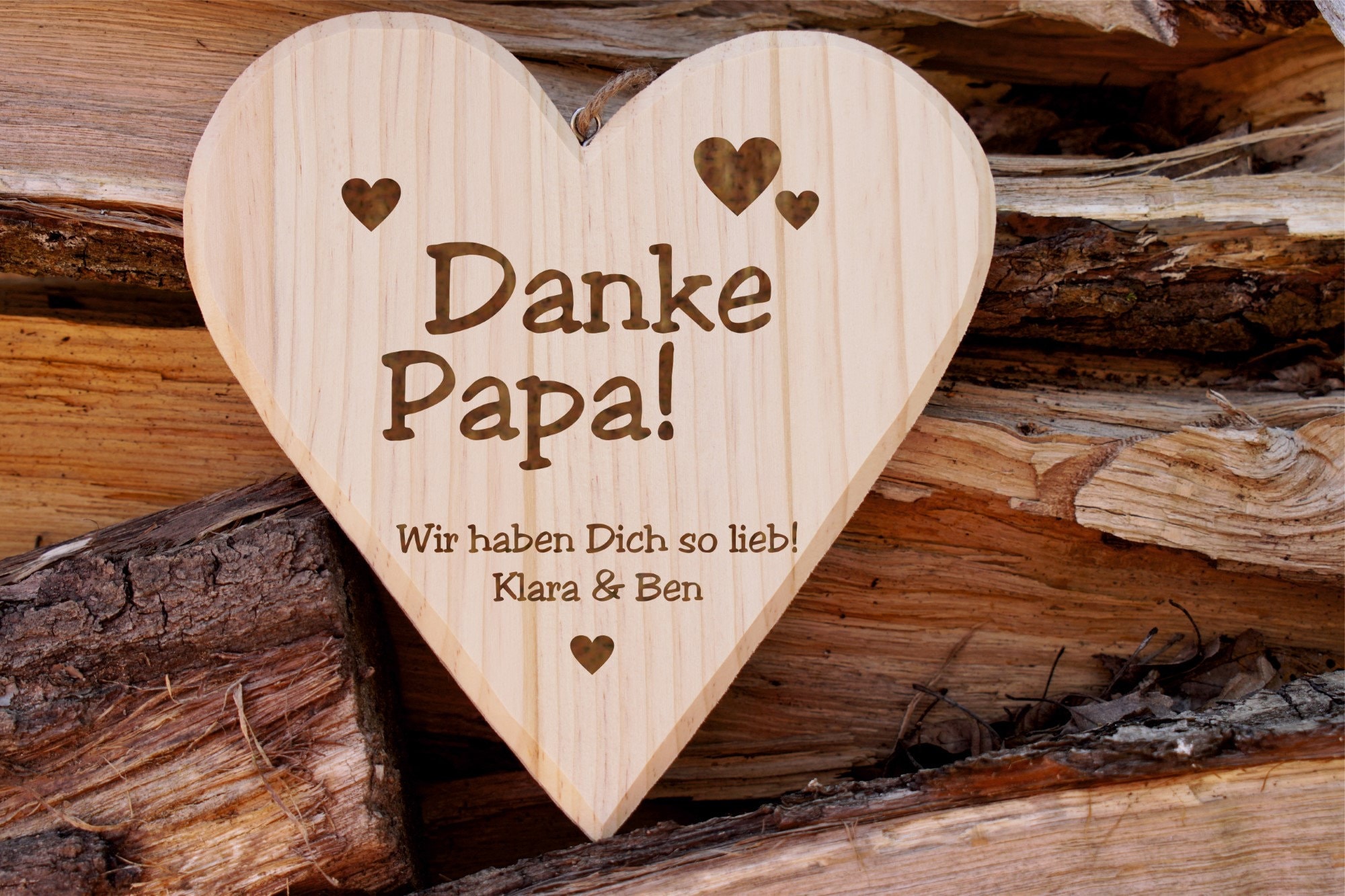 Holz-Kunstrahmen „Dankeschön An Stiefvater“ – 11,9x11,9 Cm, Mit Acrylglas, Tisch- Oder Wandhalterung