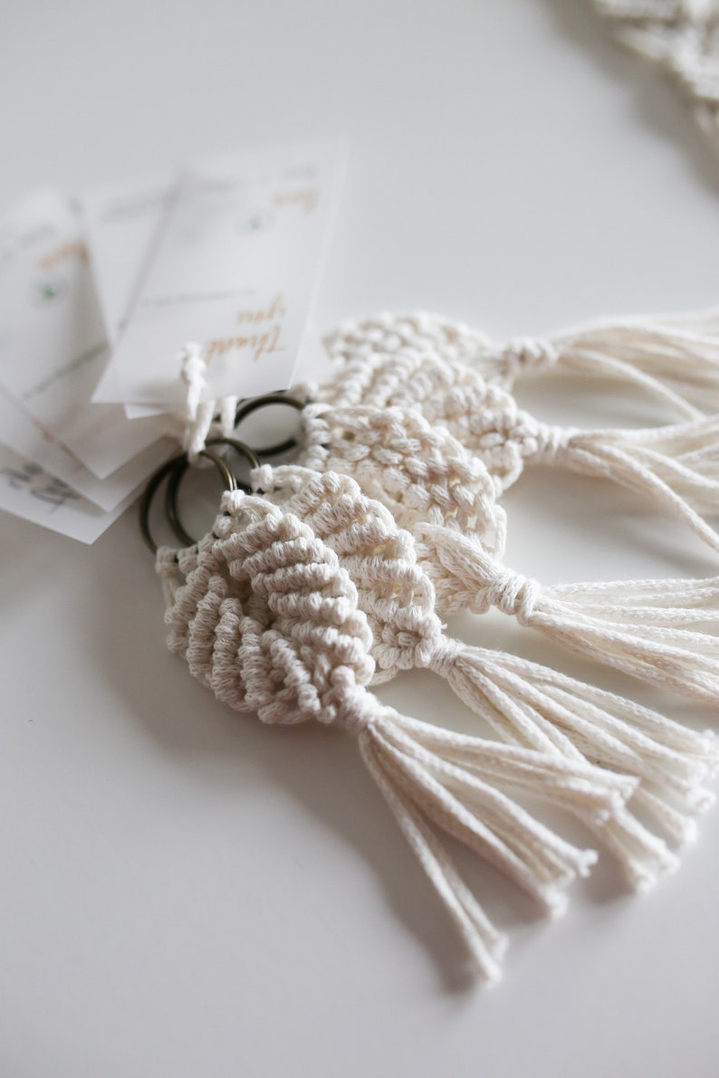 Wedding Favors for Guests in Bulk Macrame Keychain Etsy Canada